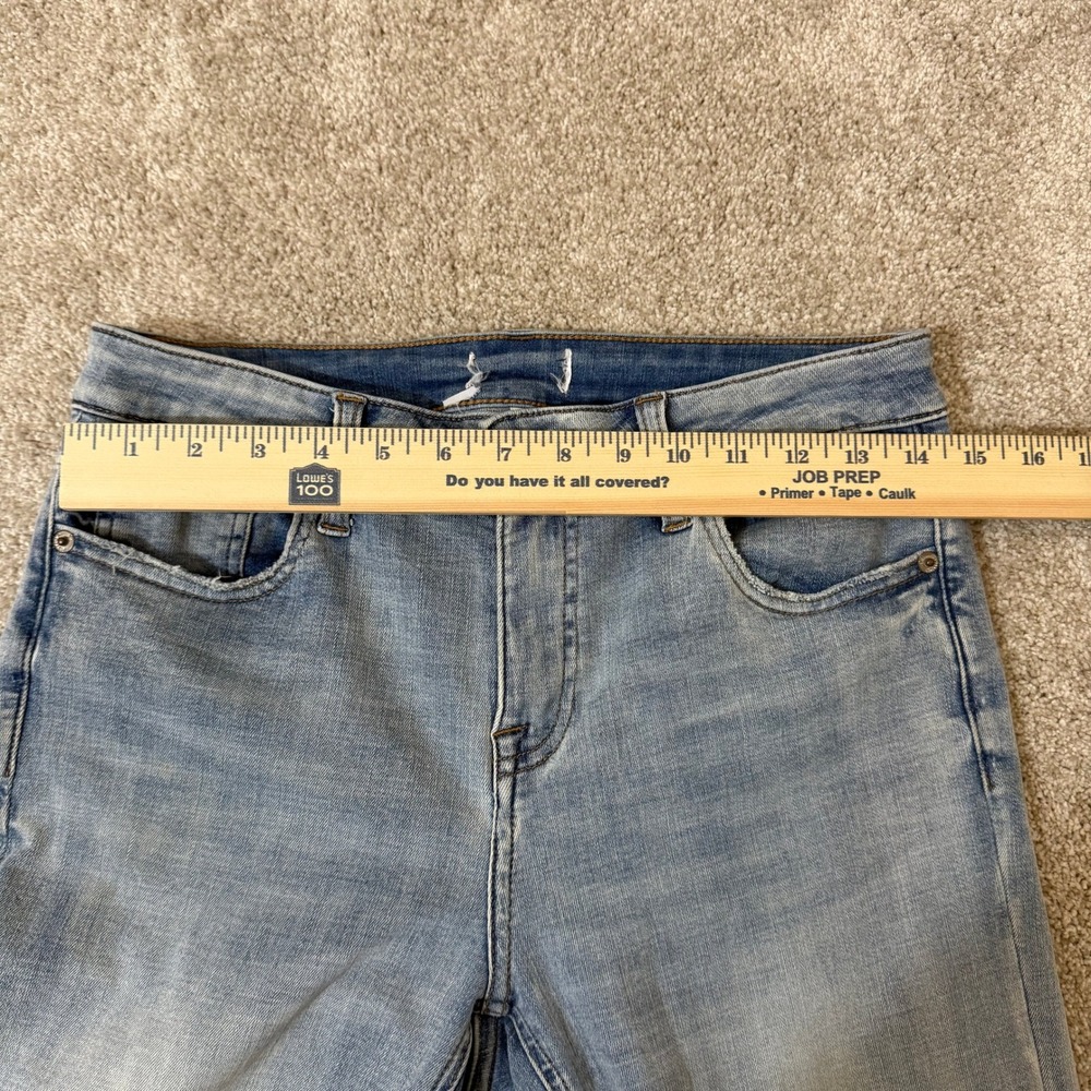 Pistola Straight Leg Light Wash Distressed Fray Hem Jeans Size 29 - Picture 11 of 11